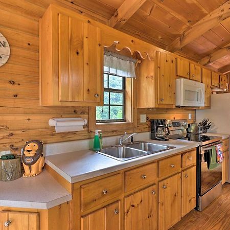 Quaint Log Cabin With Views Near West Jefferson Warrensville Luaran gambar