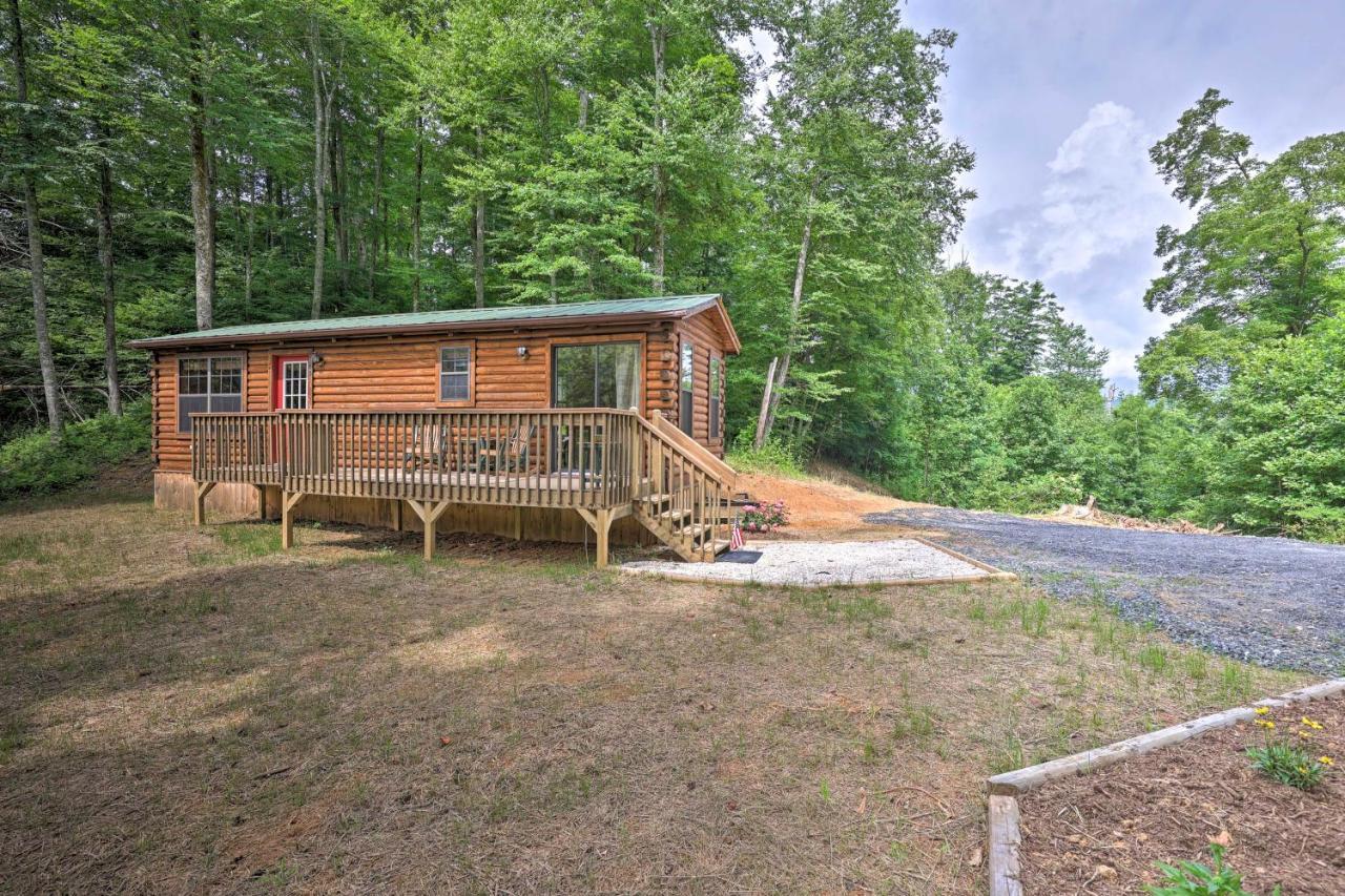 Quaint Log Cabin With Views Near West Jefferson Warrensville Luaran gambar